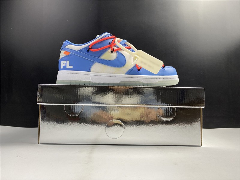 Off-White x Nike Dunk Low White Blue CT0856 403