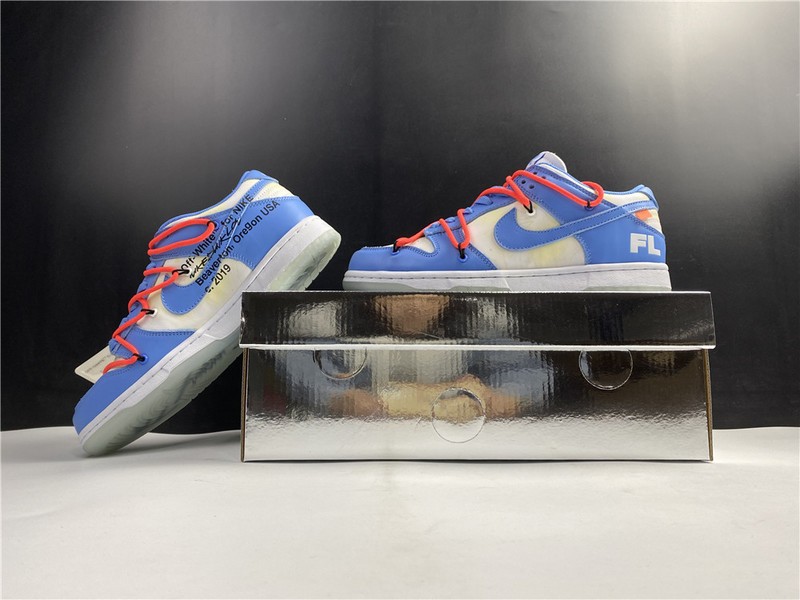 Off-White x Nike Dunk Low White Blue CT0856 403