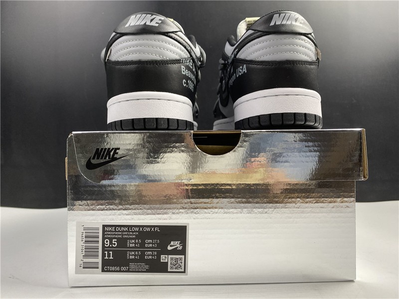 Off-White x Nike Dunk Low Black Salt CT0856 007