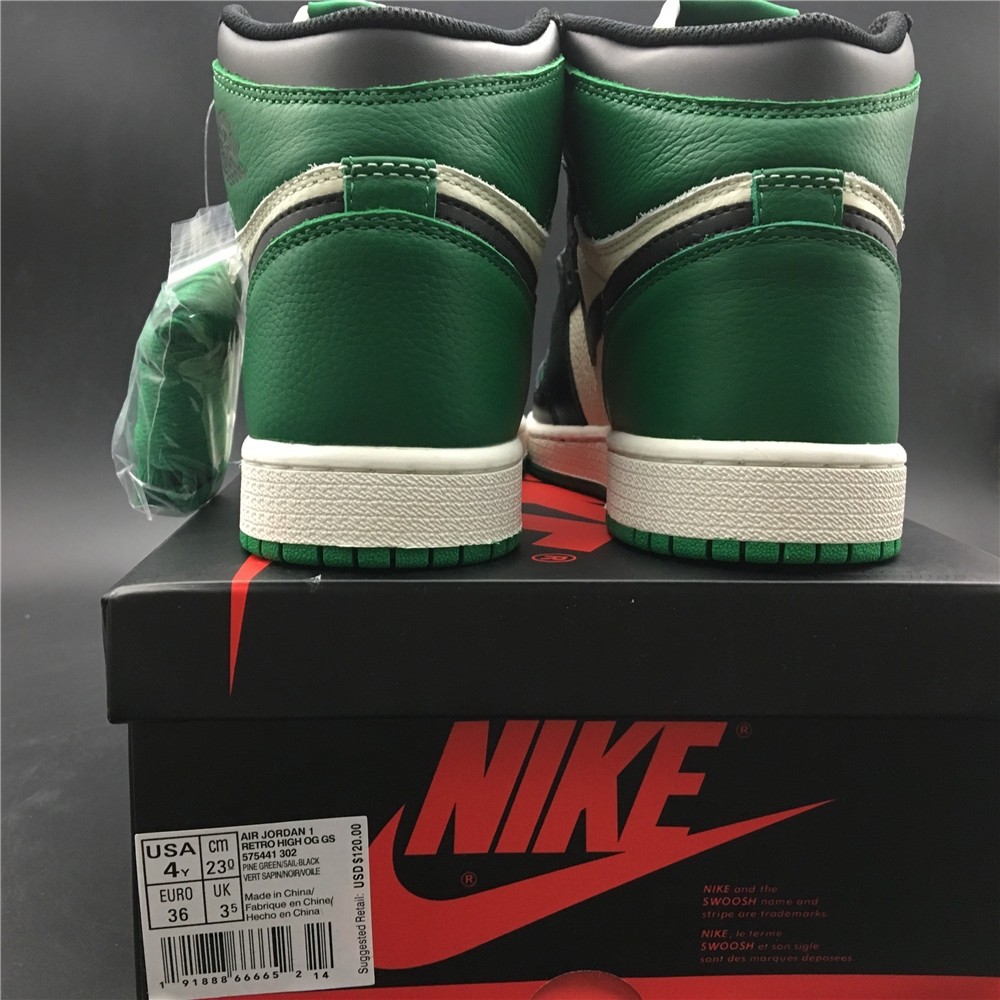 Air Jordan 1 High OG NRG Pine Green/Sail-Black 555088-302