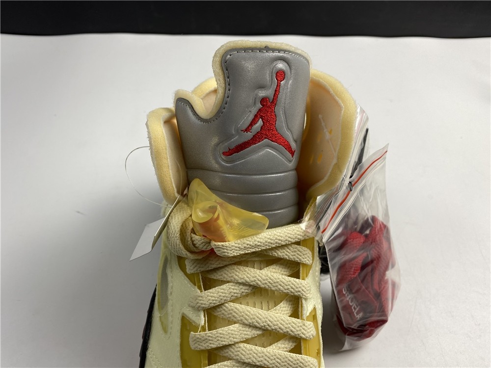 OFF-WHITE x Air Jordan 5 “Sail” DH8565-100