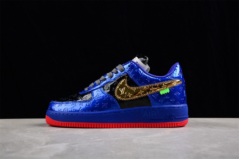 NIKE LOW AIR FORCE 1 X royal blue black