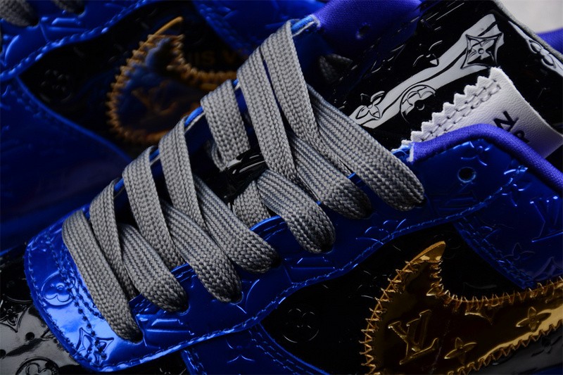 NIKE LOW AIR FORCE 1 X royal blue black