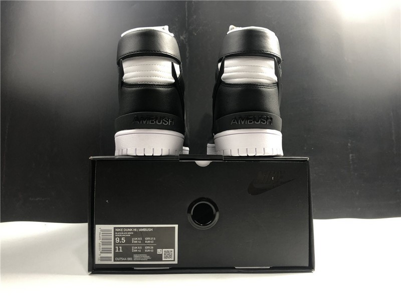 NIKE SB DUNK HIGH Ambush Black White CU7544-001