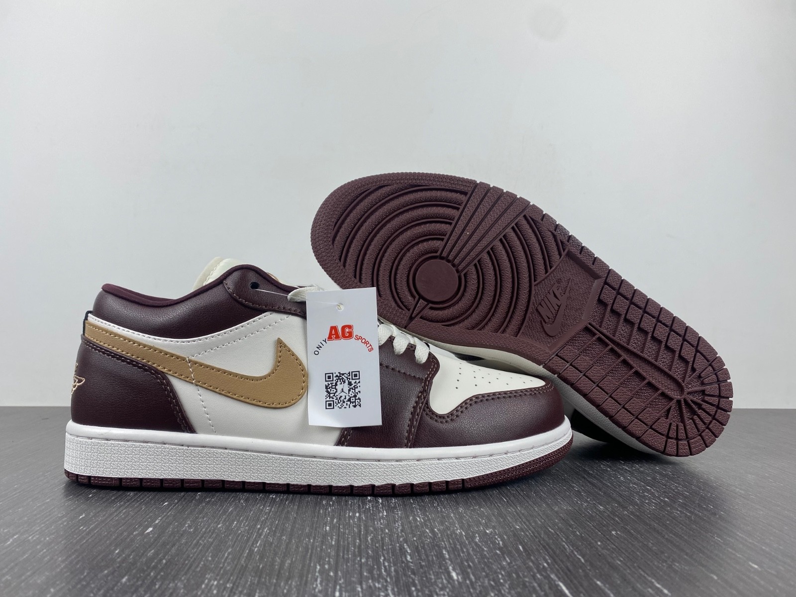 Air Jordan 1 Low Releasing in Sail and Brown DC0774-200