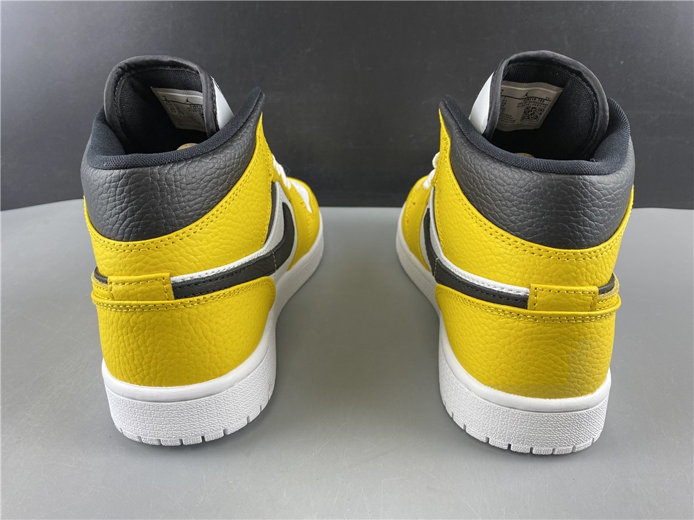 Air Jordan 1 mid BLACK AND YELLOW CJ9219-700