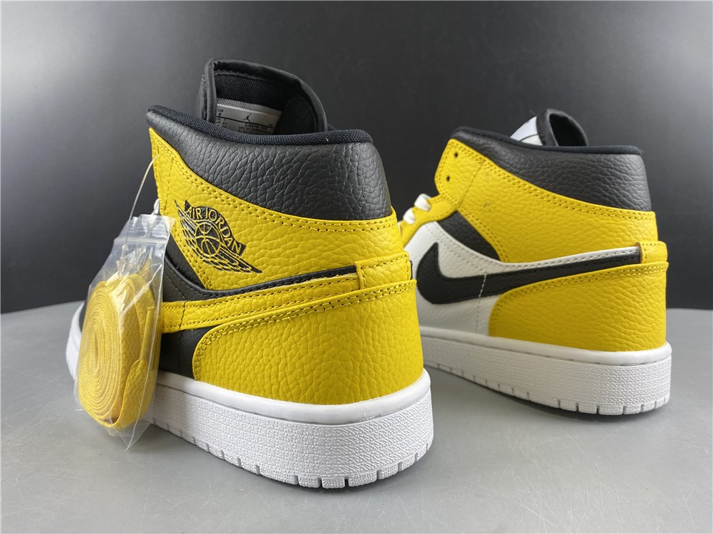 Air Jordan 1 mid BLACK AND YELLOW CJ9219-700