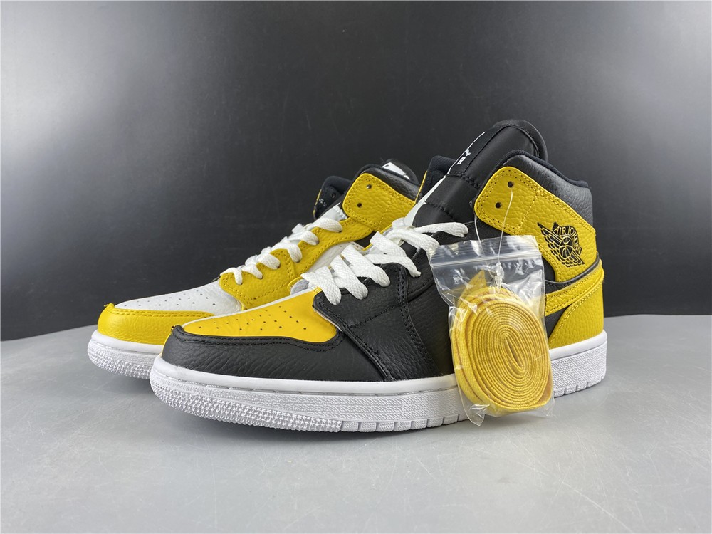 Air Jordan 1 mid BLACK AND YELLOW CJ9219-700