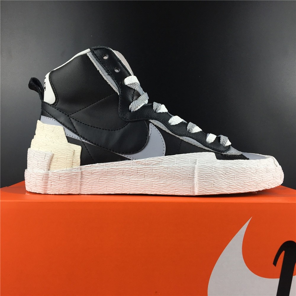 Sacai x Blazer Mid Black Grey BV0072-002