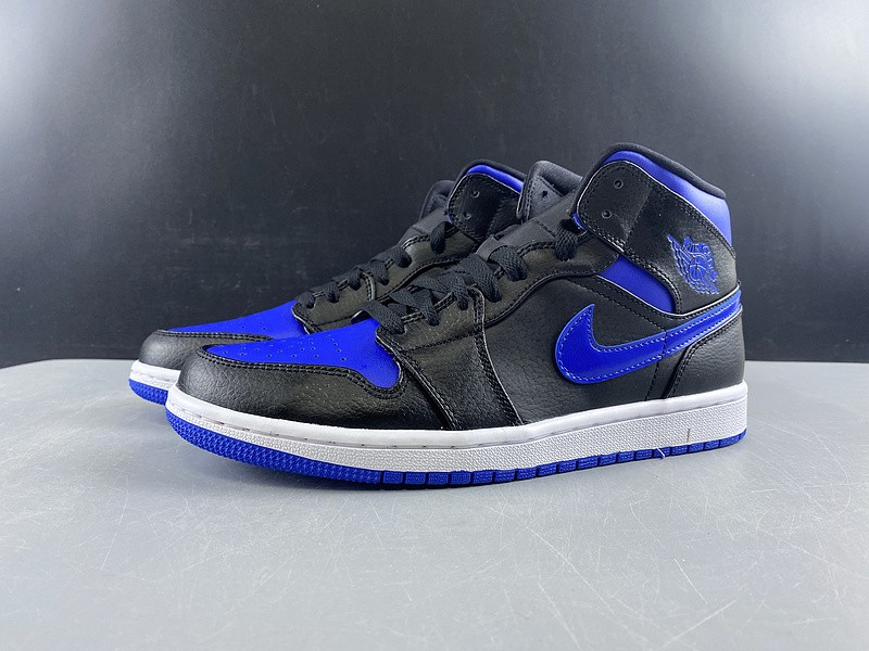 Air Jordan 1 Mid black hyper royal 554724-068