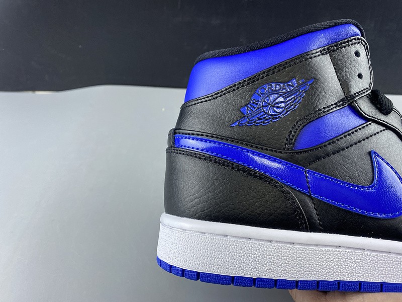 Air Jordan 1 Mid black hyper royal 554724-068