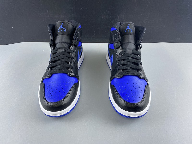 Air Jordan 1 Mid black hyper royal 554724-068