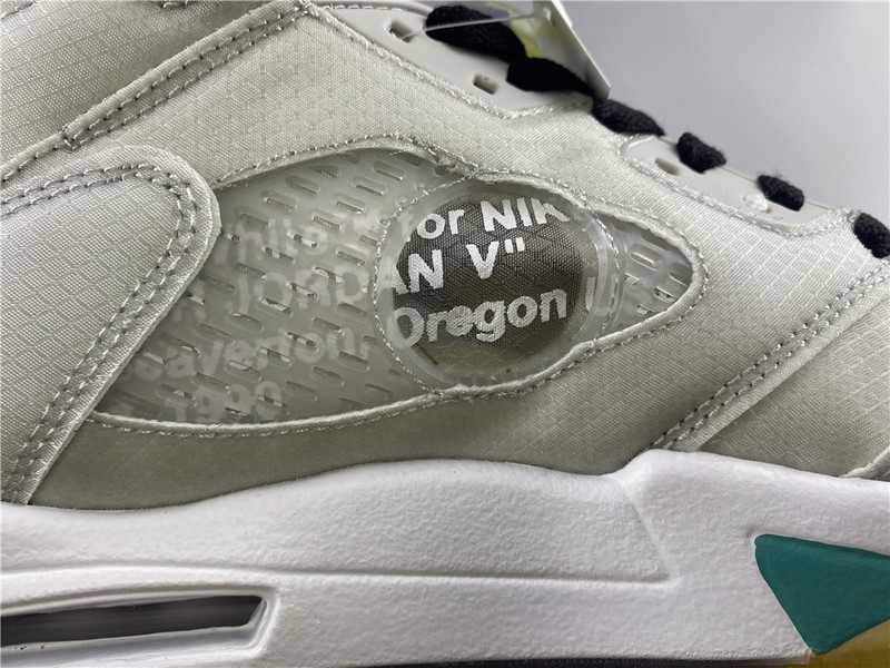 Off-White Air Jordan 5 white green purple CT8480-105
