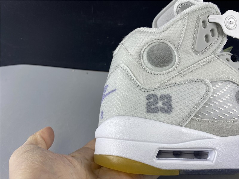 Off-White Air Jordan 5 white green purple CT8480-105
