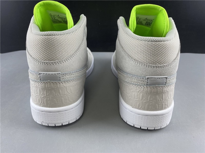 Air Jordan 1 Mid vast grey ghost green CV3018-001