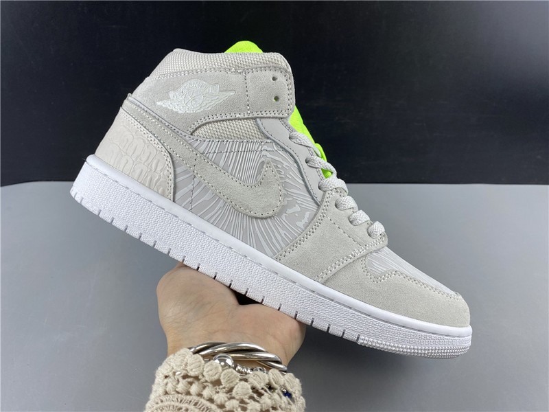 Air Jordan 1 Mid vast grey ghost green CV3018-001