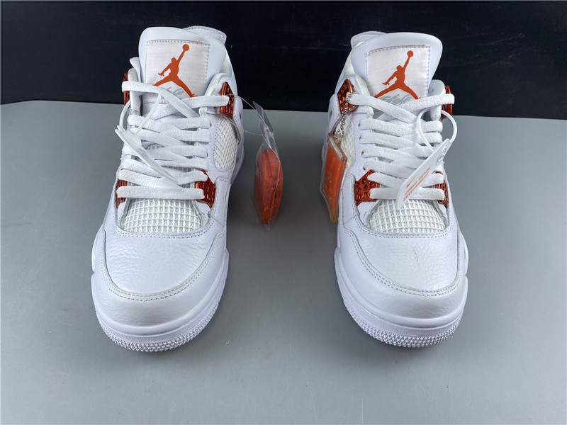 Air Jordan 4 Retro “Pure Money” white orange 308497-104