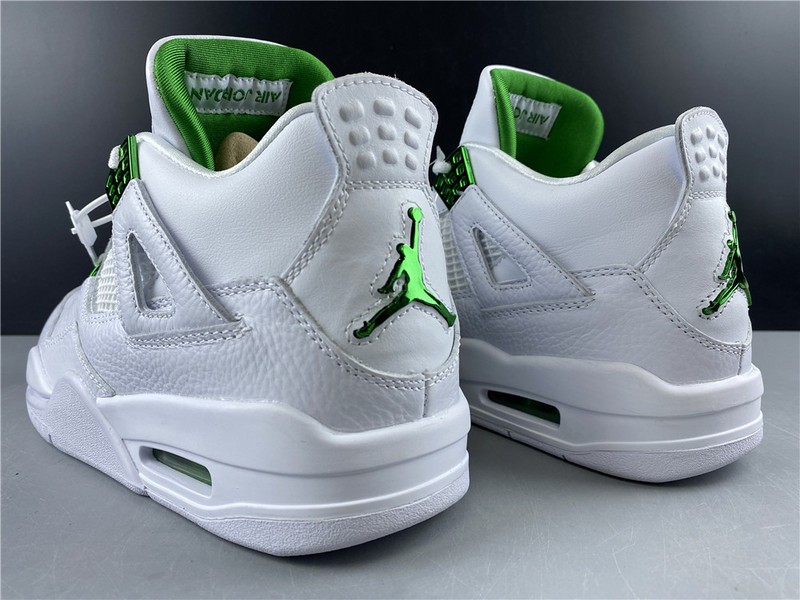 Air Jordan 4 Retro “Pure Money” white green 308497-103
