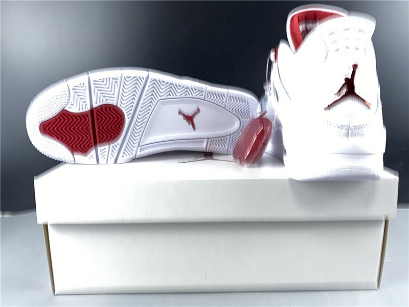 Air Jordan 4 Retro “Pure Money” white red 308497-102