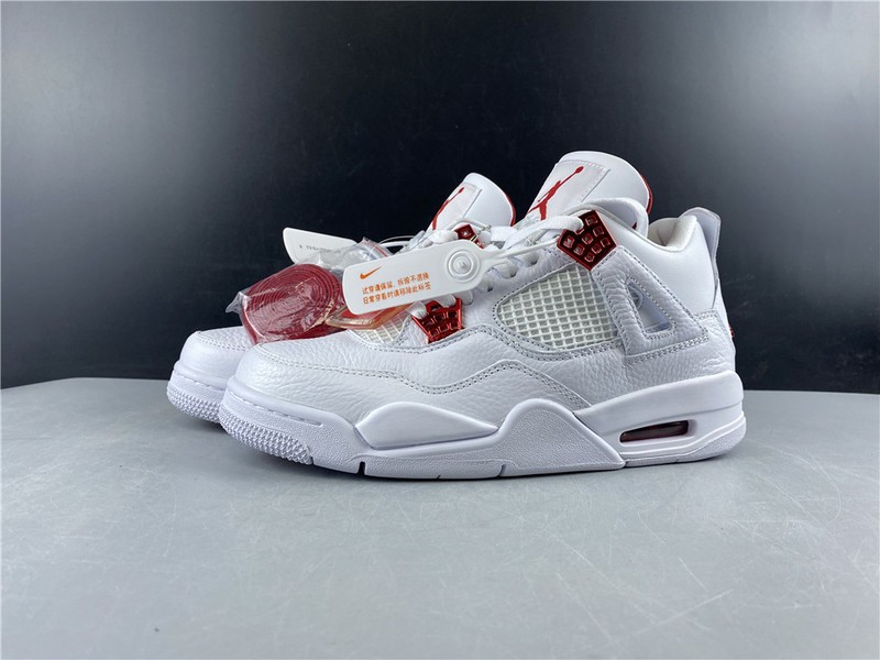Air Jordan 4 Retro “Pure Money” white red 308497-102