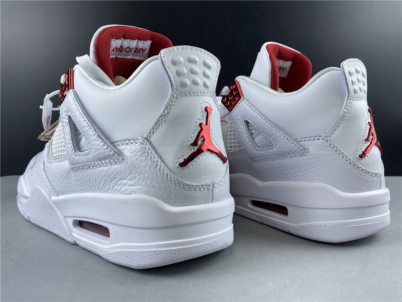 Air Jordan 4 Retro “Pure Money” white red 308497-102