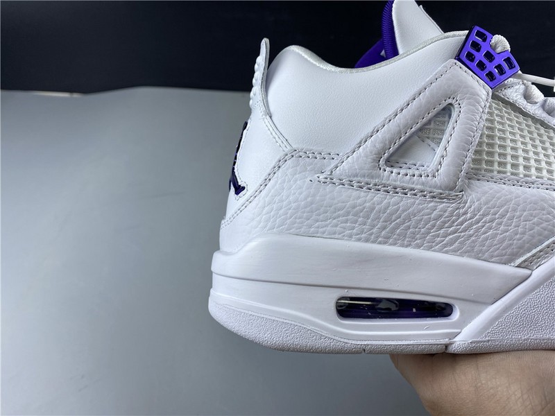 Air Jordan 4 Retro “Pure Money” white purple 308497-100