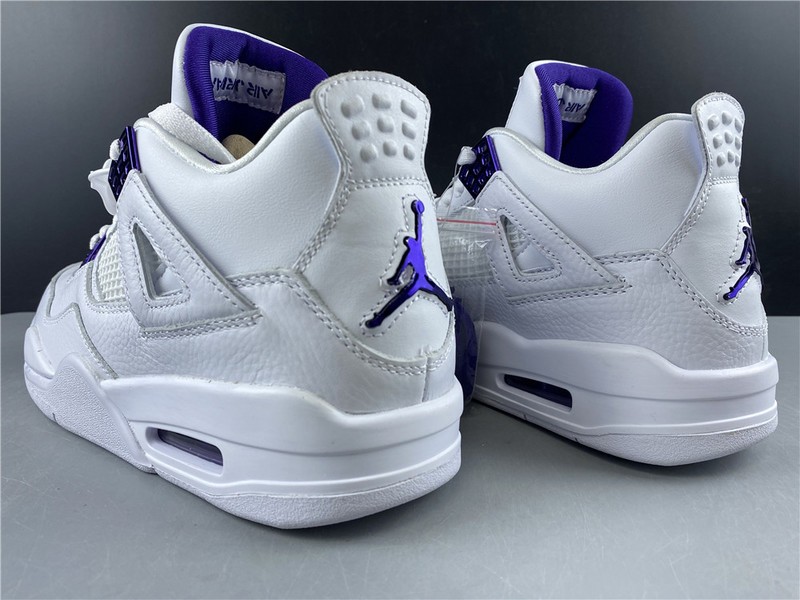 Air Jordan 4 Retro “Pure Money” white purple 308497-100