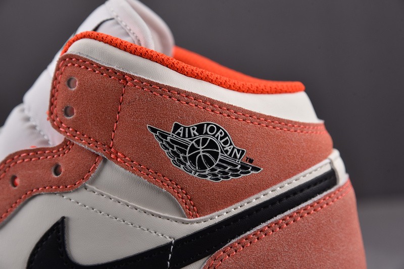 Air Jordan 1 Mid SE Orange Suede DV1336-800
