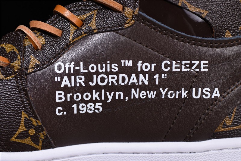 L0*is V x Off-White x Air Jordan 1 Customs MENS AQ0818-202