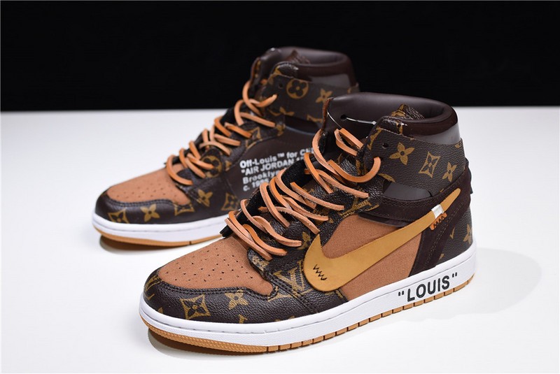 L0*is V x Off-White x Air Jordan 1 Customs MENS AQ0818-202
