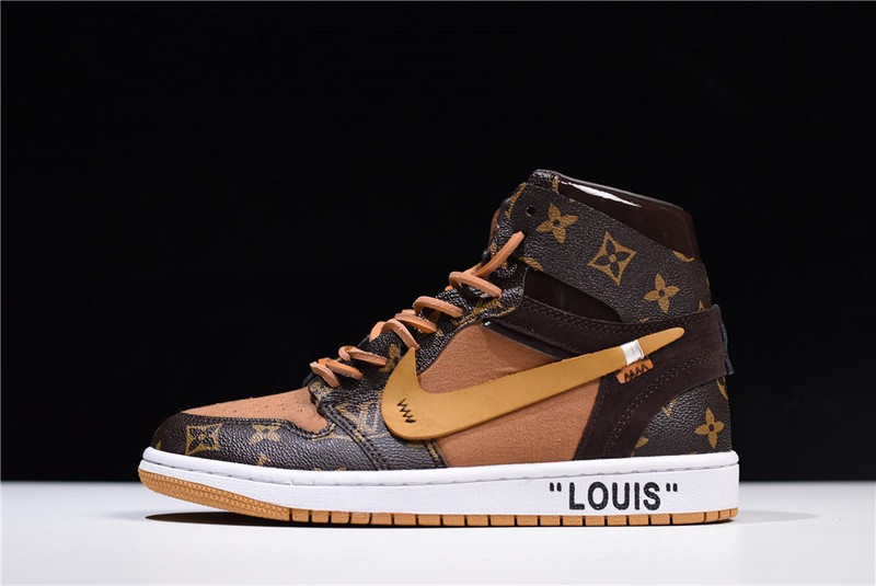 L0*is V x Off-White x Air Jordan 1 Customs MENS AQ0818-202