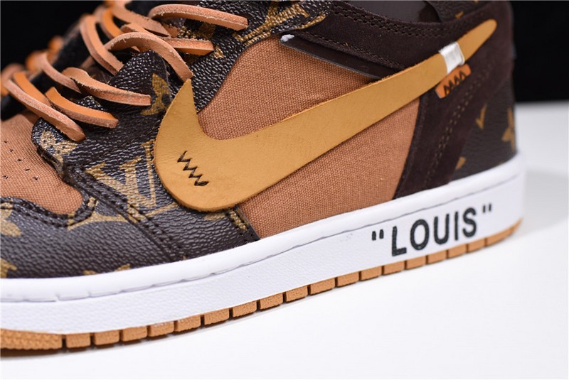 L0*is V x Off-White x Air Jordan 1 Customs MENS AQ0818-202