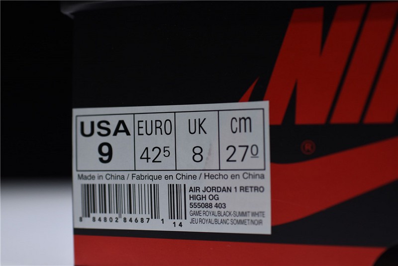 AIR JORDAN 1 OG “Game Royal” blue 555088-403