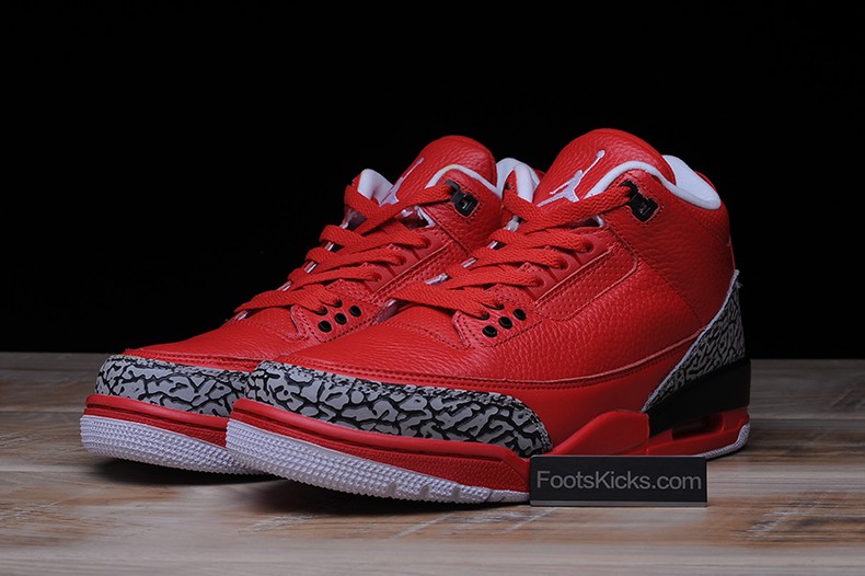 Air Jordan 3 Retro OG Red Black White 580775-601