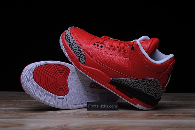 Air Jordan 3 Retro OG Red Black White 580775-601