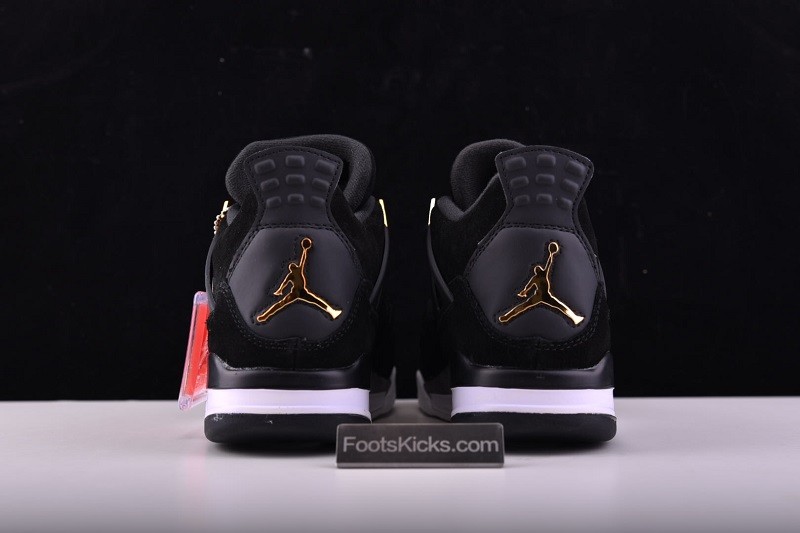 Air Jordan 4 “Royalty” Black/Metallic Gold-White mens 308497-032