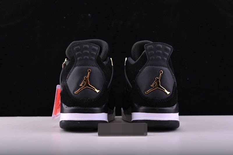Air Jordan 4 “Royalty” Black/Metallic Gold-White mens 308497-032