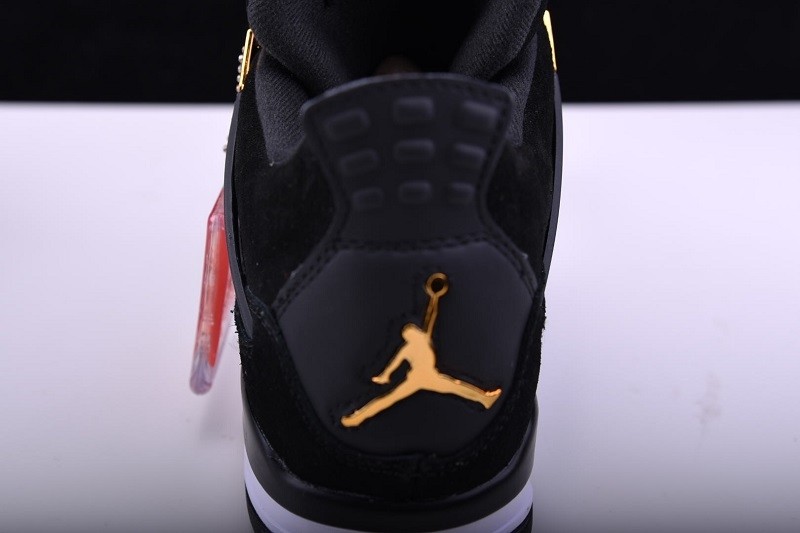 Air Jordan 4 “Royalty” Black/Metallic Gold-White mens 308497-032