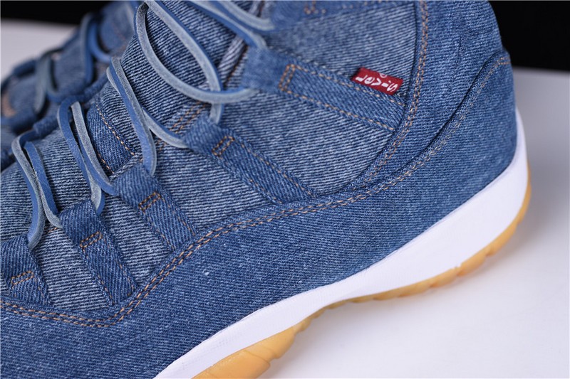 Air Jordan 11 Retro Denim/Sail-Game Red 914433-401