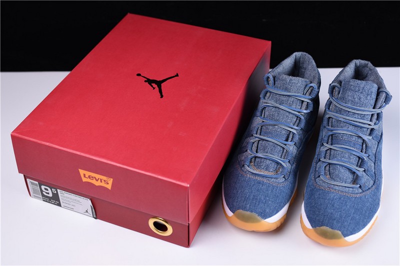 Air Jordan 11 Retro Denim/Sail-Game Red 914433-401