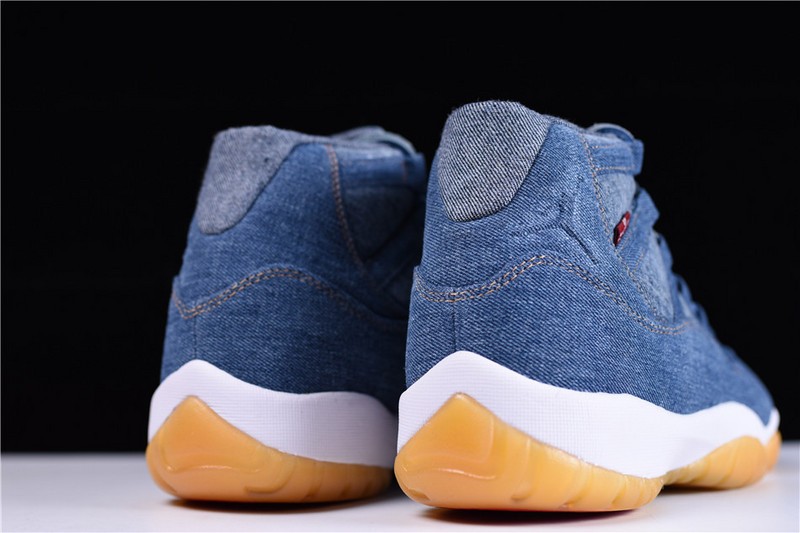 Air Jordan 11 Retro Denim/Sail-Game Red 914433-401