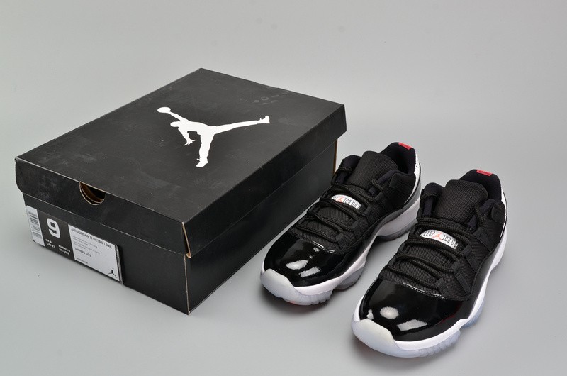 AIR JORDAN 11 RETRO LOW "INFRARED 23" black mens 528895-023