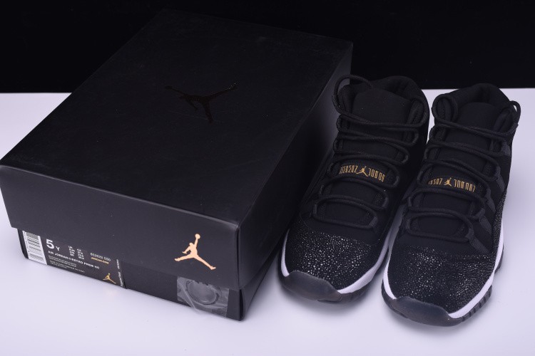 AIR JORDAN 11 RETRO PREM HC "HEIRESS" BLACK/ gold-white 852625-030
