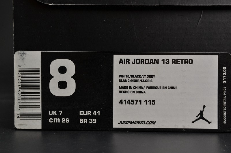 Air Jordan 13 Retro “Barons Hologram” white/grey mens 414571-115
