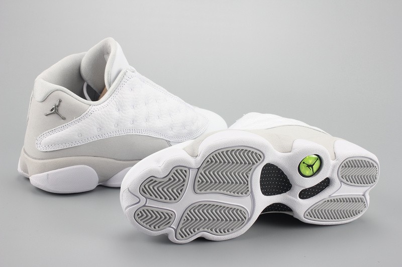 Air Jordan 13 Low“Pure Money” white mens 310810-100