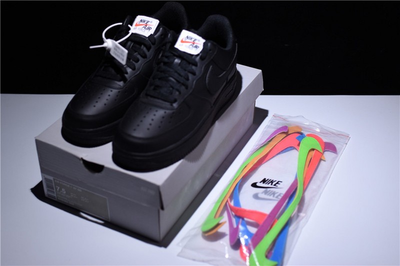Nike Air Force 1 Velcro Swoosh Pack Black AH8462-002