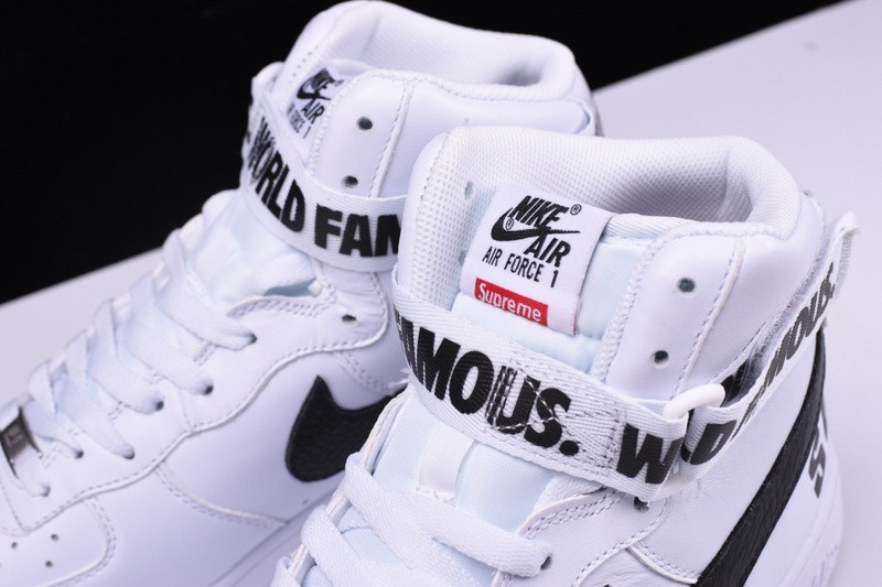 Nike S*p*e Air Force 1 One High White World Famous 698696-100