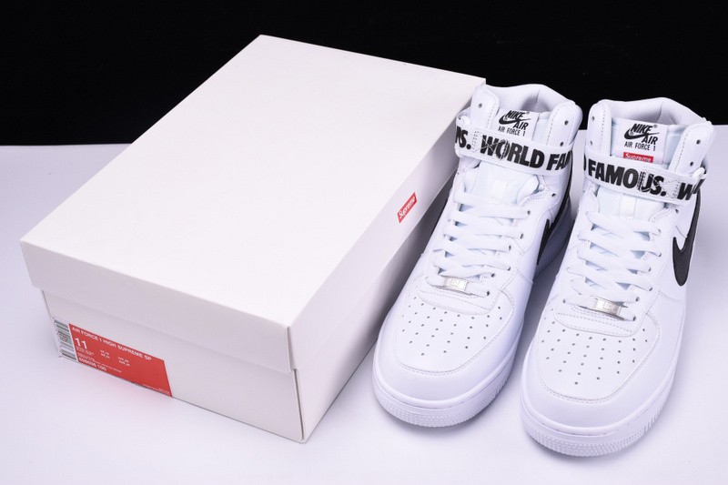 Nike S*p*e Air Force 1 One High White World Famous 698696-100