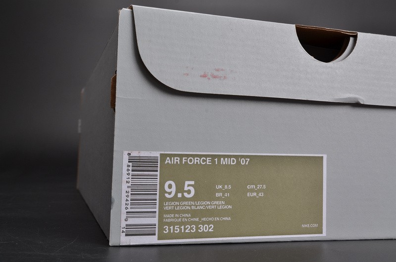 Nike Air Force 1 Mid ’07 “Legion Green” mens 315123-302
