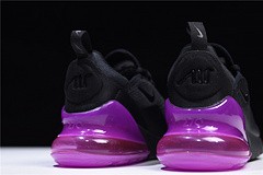 Nike womens Air Max 270 black purple AH6789 016